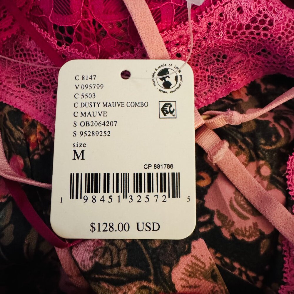 Free People Just Dreamy Maxi Slip Dusty Mauve Combo Medium NWT - Picture 7 of 9